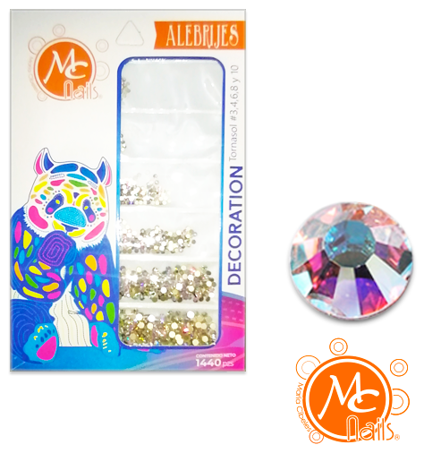 Paquete Cristal Dazzling Ab#3,4,6,8,10 MC