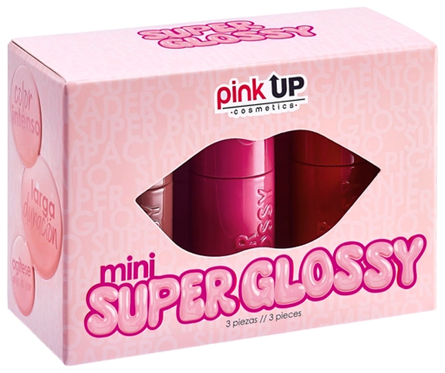 Kit Mini Super Glossy Pink Up GM48 C/3 Pzas