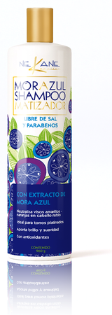 Shampoo Matizador Nekane Mora Azul 960 ml