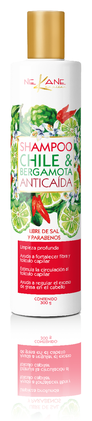 Shampoo Chile Nekane (300 ml, Chile y Bergamota)