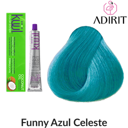 Mecha del tono Funny Azul Celeste