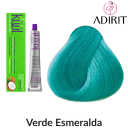 Mecha del tono Verde Esmeralda