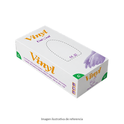 Guante Vinyl Blanco Uniseal · Grande