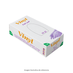 Guante Vinyl Blanco Uniseal · Chico