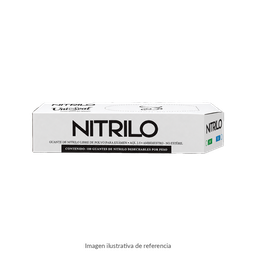 Guantes Nitrilo Negro Uniseal · Mediano