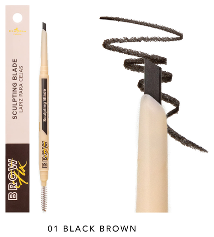 Lapiz para Cejas Sculpting Blade Italia (831SB-01 Black Brown)