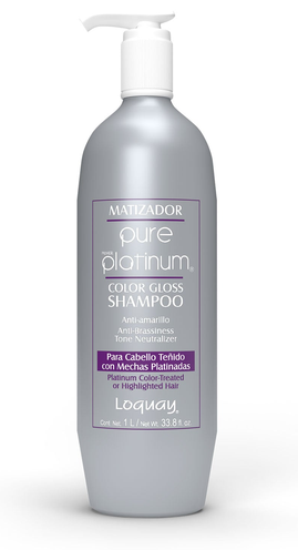 Shampoo Matizador Platinum Loquay (1 L)