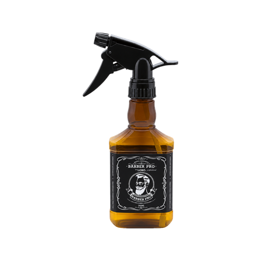 Atomizador Barber Lobo 1791-00 Ambar Cuadrado Mediano