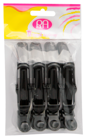 Clip Cocodrilo RA C/4 Negro