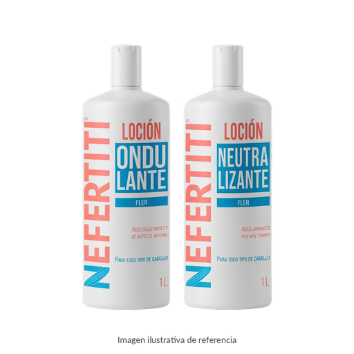 Juego de Loción Ondulante Permanente Nefertiti 1 L